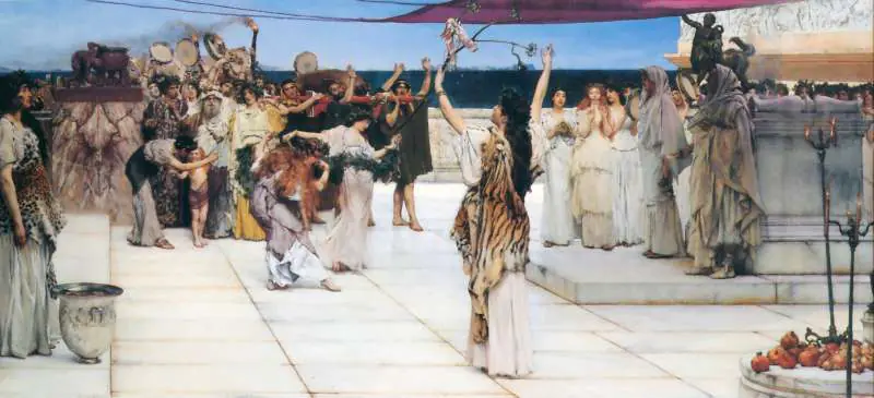 Alma Tadema — A Dedication To Bacchus