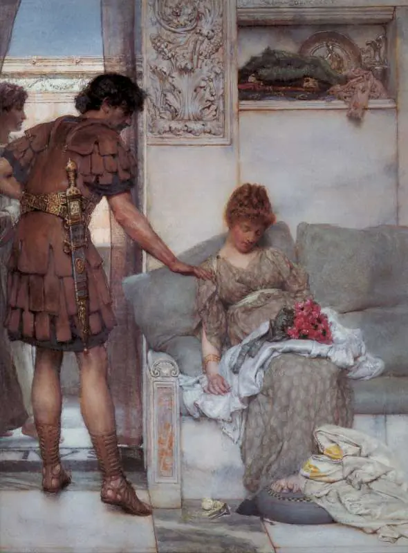 Alma Tadema — A Silent Greeting